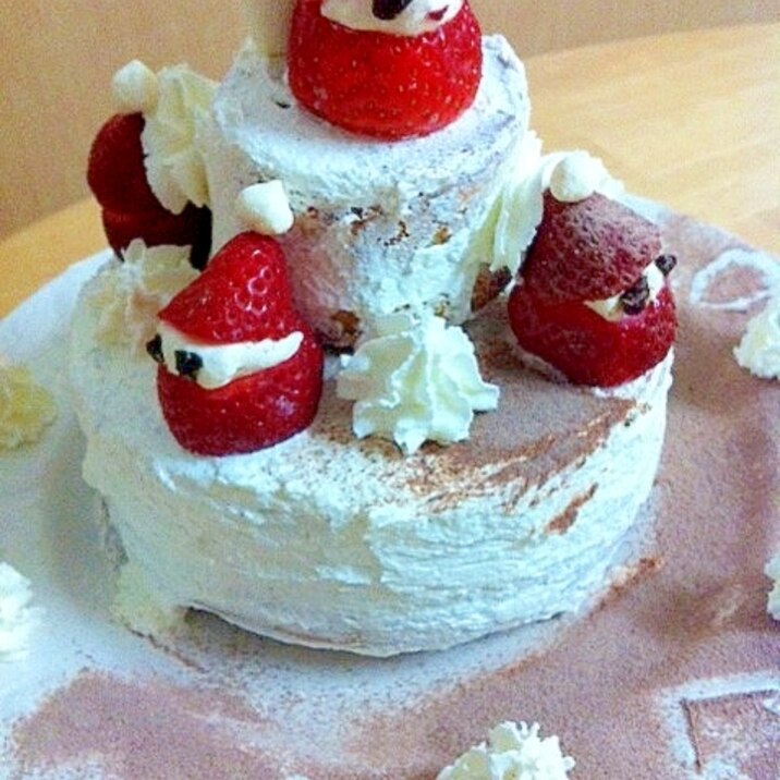 サンタのクリスマスケーキ レシピ 1時間 レシピ 作り方 By Seneka11 楽天レシピ サンタのクリスマスケーキ レシピ 1時間 レシピ 作り方 By Seneka11 楽天レシピ